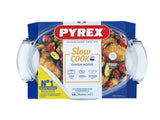 Pyrex essentiel ovalt fad med låg glas 38x23cm 5,8l