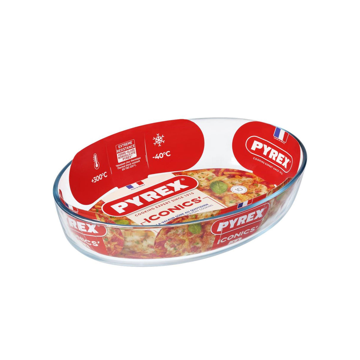 Pyrex essentials oval gryde 30x21x6cm.