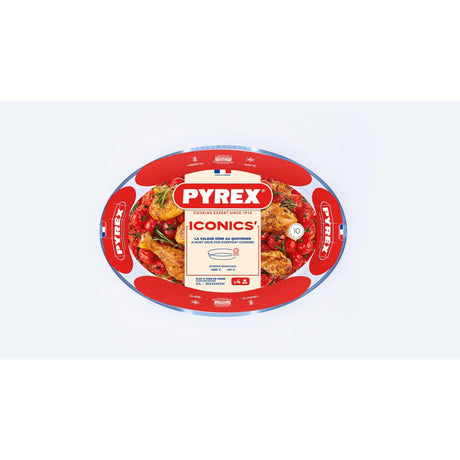 Pyrex bradefad oval 3l 35x24cm