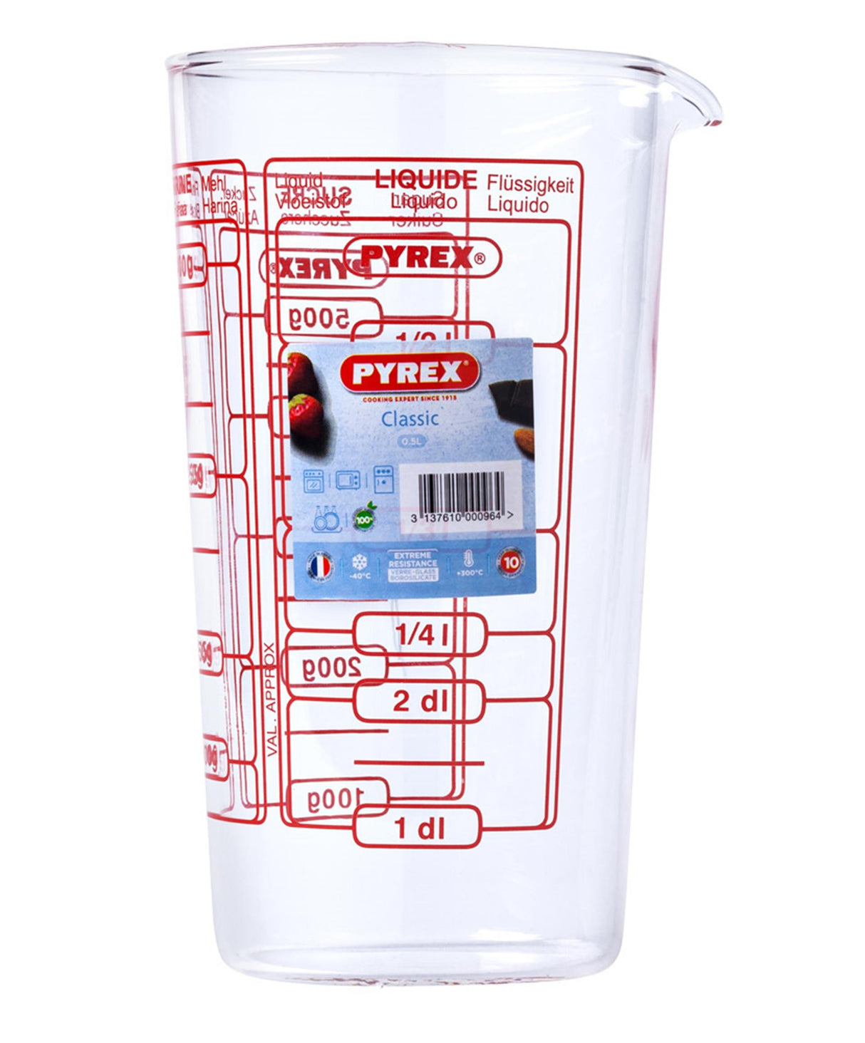 Pyrex målebæger 0,5l