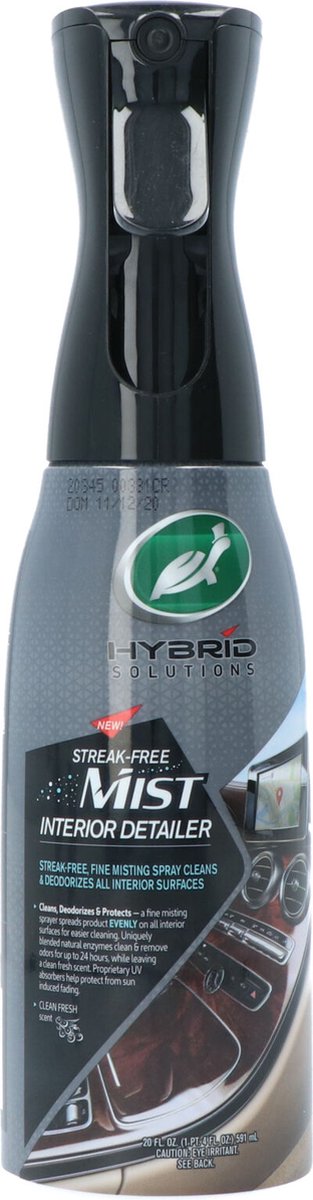 Turtle wax hybrid solutions interiør detaljerer - interiør renere - unikt doseringssystem - fordeler jævnt - renser, neutraliserer lugte og beskytter - op til 24 timer - 591ml