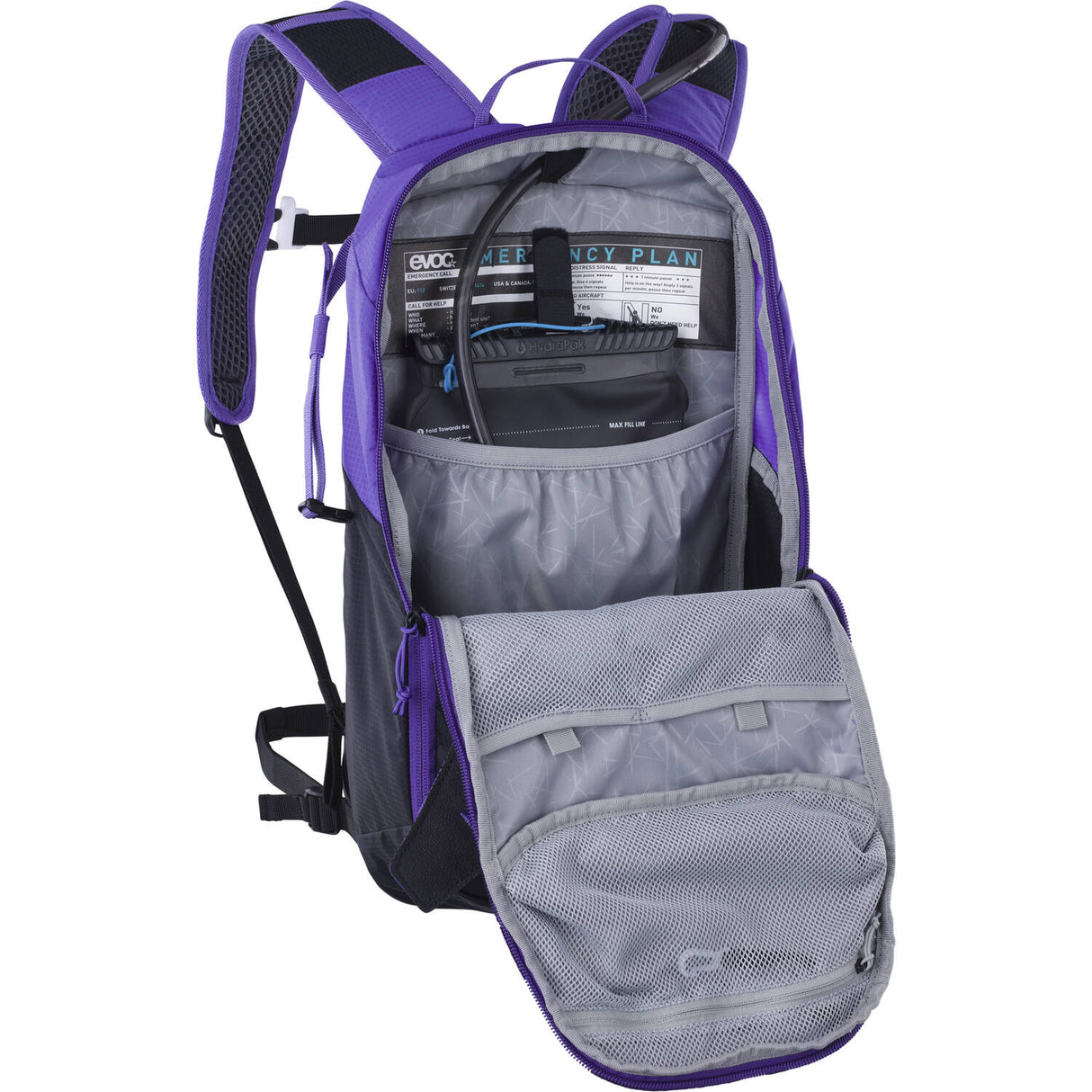 Evoc - ride 8 violet - sort 8l