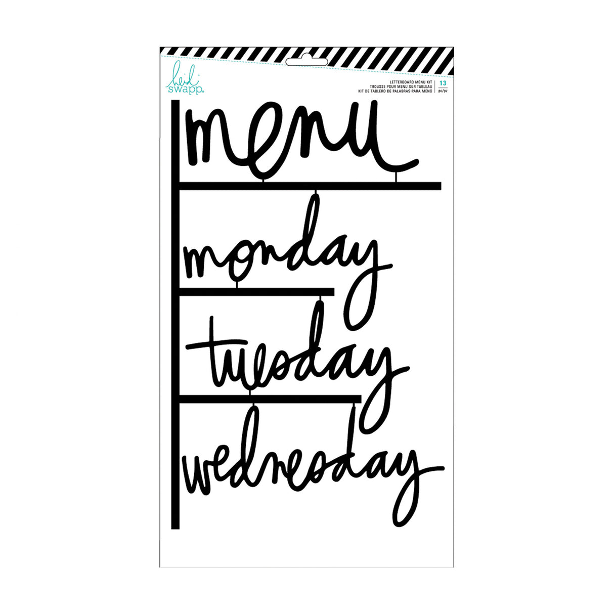 Heidi swapp • brevtavlesæt 13stk menu