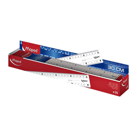 Quantore kortlagt lineal 30 cm