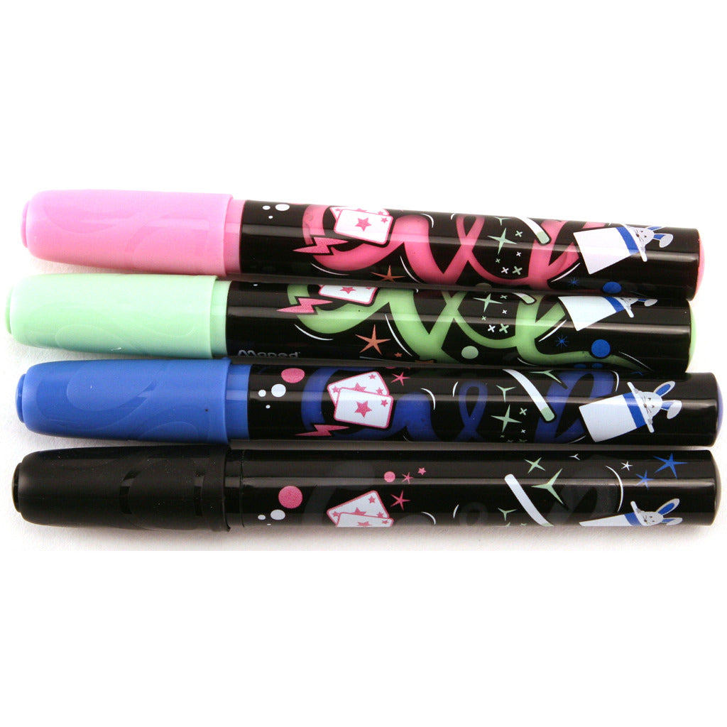 Maped Maped Chalk Pens 4 farver med sort
