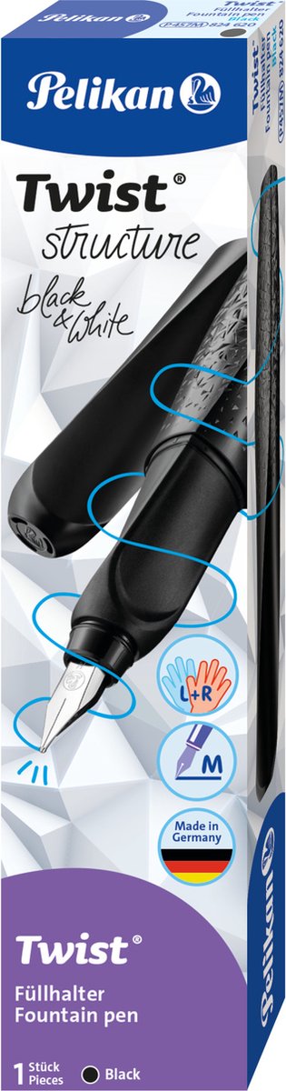 Pelikan fyldepen twist struktur sort m