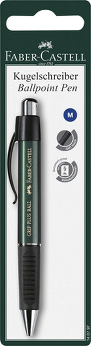 Faber-Castell kuglepen greb plus sort på blister