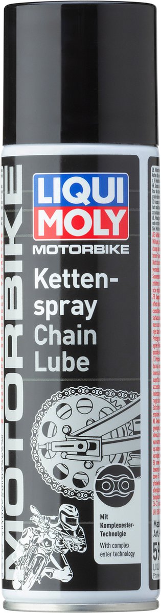 Liqui moly motorcykelkædesmøremiddel 250ml fuldsyntetisk, ekstremt klæbende og vandafvisende kædefedt