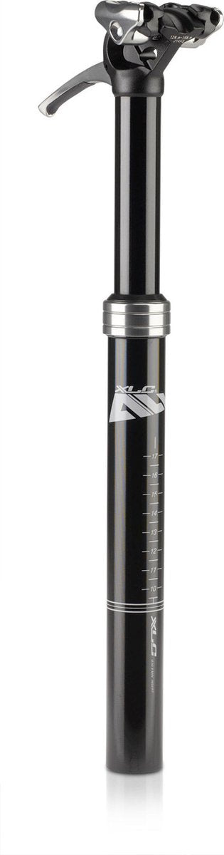 Xlc sp-s07 sadelpind - comp - affjedring - 30,9x350mm - aluminium - 85-100kg - sort