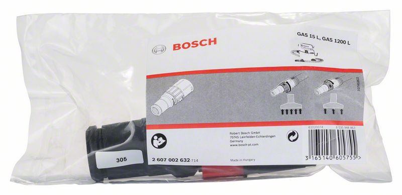 Bosch tilbehørsadapter til gas 15 l 1. - 2607002632