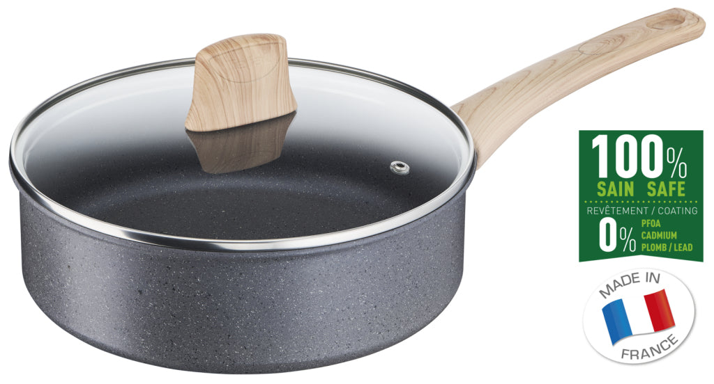Tefal køkkengrej tefal naturlig kraft stegepande oslash; 24 cm med låg