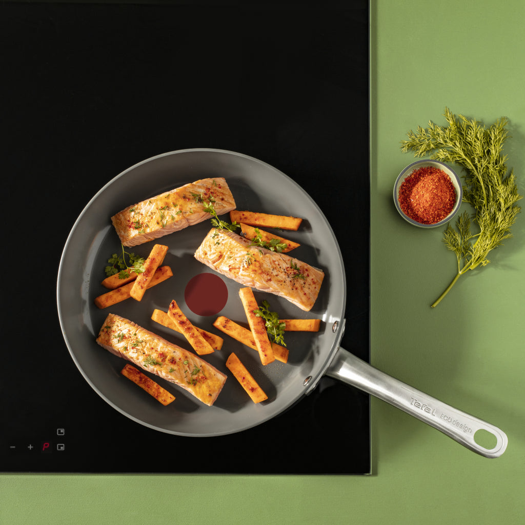 Tefal renew+ stegepande - ø24 cm - keramik - pfas-fri - velegnet til induktion