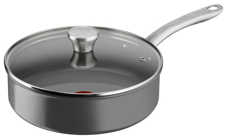 Tefal renew+ stegepande - ø24 cm - med låg - keramik - pfas-fri - velegnet til induktion