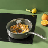 Tefal renew+ stegepande - ø24 cm - med låg - keramik - pfas-fri - velegnet til induktion