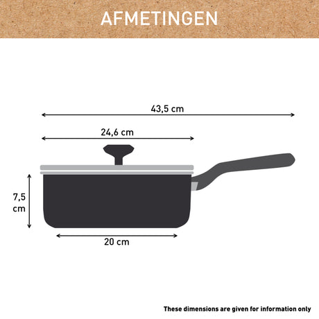 Tefal renew+ stegepande - ø24 cm - med låg - keramik - pfas-fri - velegnet til induktion