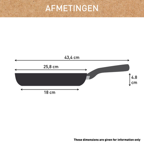 Tefal køkkengrej Tefal renew sort stegepande 24 cm sort