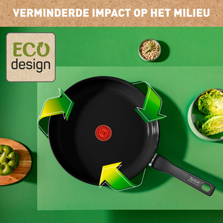 Tefal køkkengrej Tefal renew sort wokpande 28 cm sort