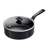 Tefal keramisk stegepande 24cm induktionssort med låg.