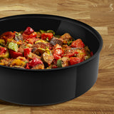 Tefal keramisk stegepande 24cm induktionssort med låg.