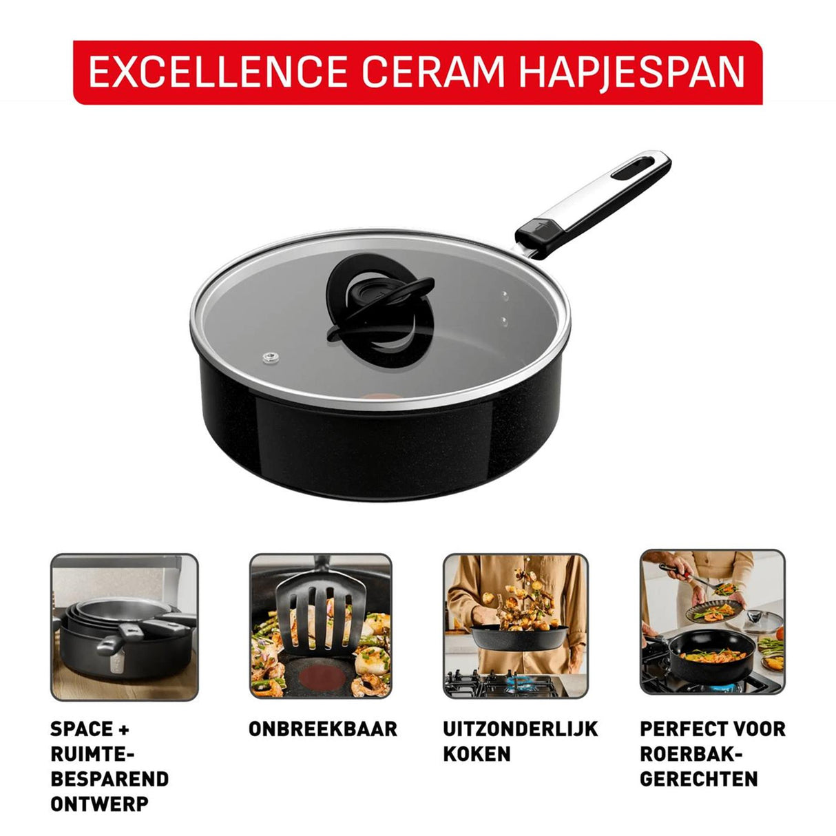 Tefal excellence keramisk stegepande ø24cm