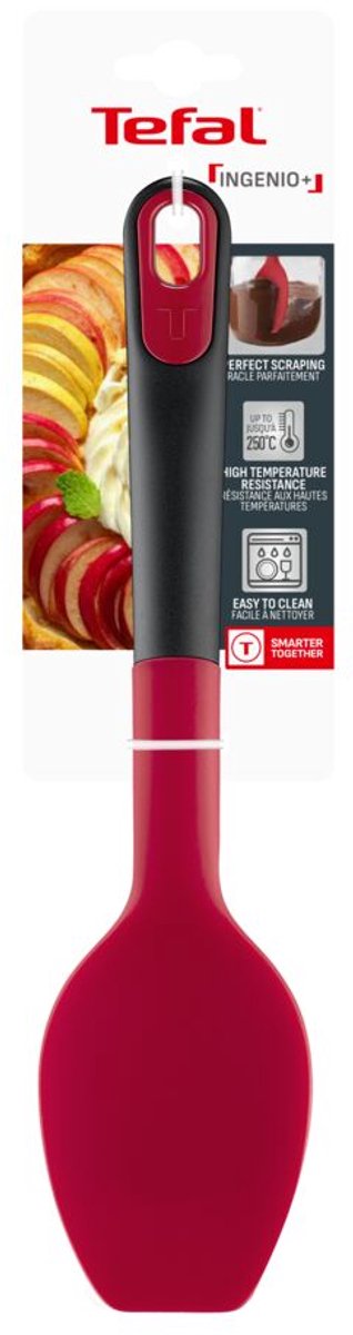 Tefal ingenio plus - silikone ske spatel - ergonomisk - holdbar - multifunktionel