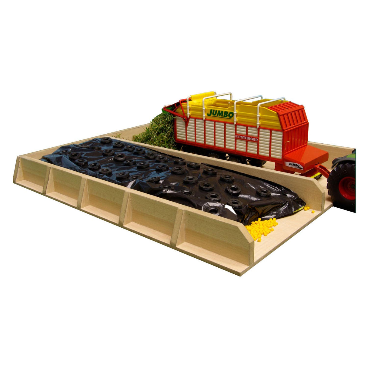 Børne globus slot silo træ 1:32