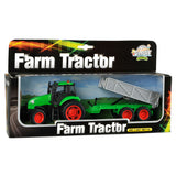 Børneklodetraktor med trailerlyslyd 1:32