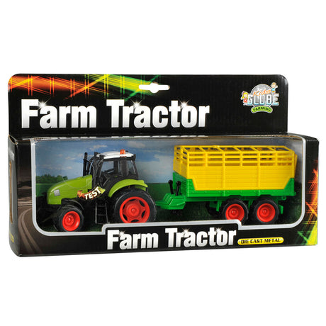 Børneklodetraktor med trailerlyslyd 1:32