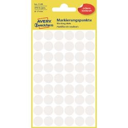 Markeringspunkter avery hvid 3145