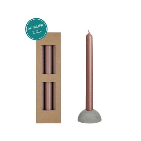 Idéer 4 sæsoner middag candle bliss pink sæt med 3 stk
