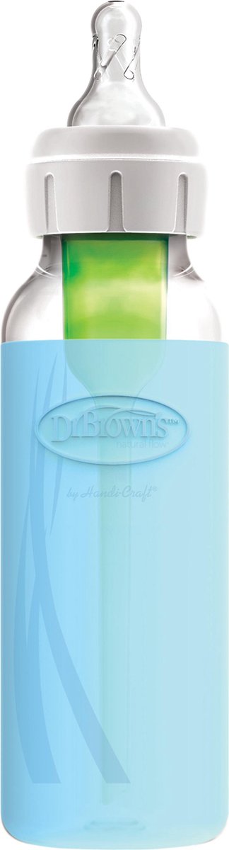 Dr. browns flaskebeskytter - flaske med smal hals - 250ml - blå