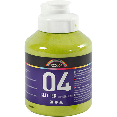 Creativ virksomhed https: www.cchobby.nl acryl-paint-with-glitters-lime-green-500-ml-1-bottle