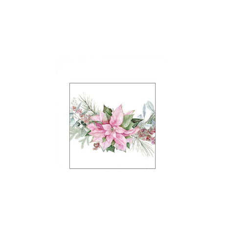 Ambiente servietter 25 cm pink julestjerne