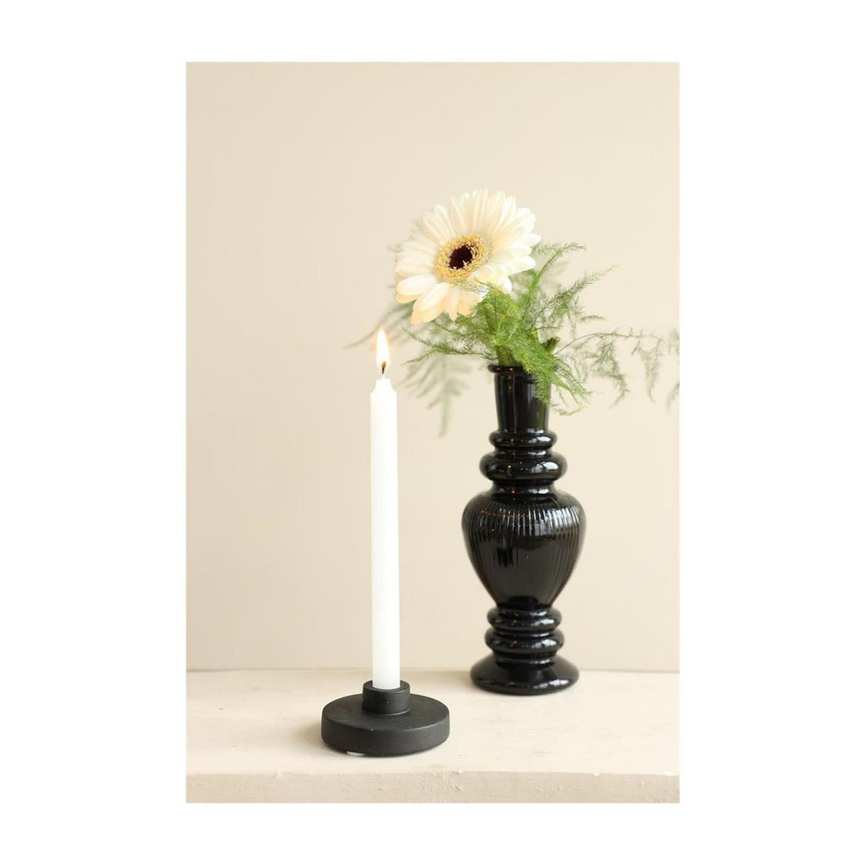 Ideas 4 seasons kaarsen h14cmxã˜1.2cm mini wit set a 12 stuks