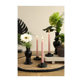 Ideas 4 seasons kaarsen h14cmxã˜1.2cm mini mauve set a 12 stuks