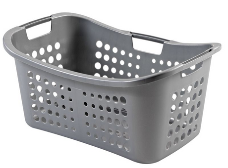 Curver victor vasketøjskurv ergo 50 liter sølv 24x39x59cm