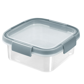 Curver smart frisk øko madbeholder firkantet 0,9l smokey grey gennemsigtig