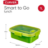 Curver smart to go madpakke 1l + bestiksæt