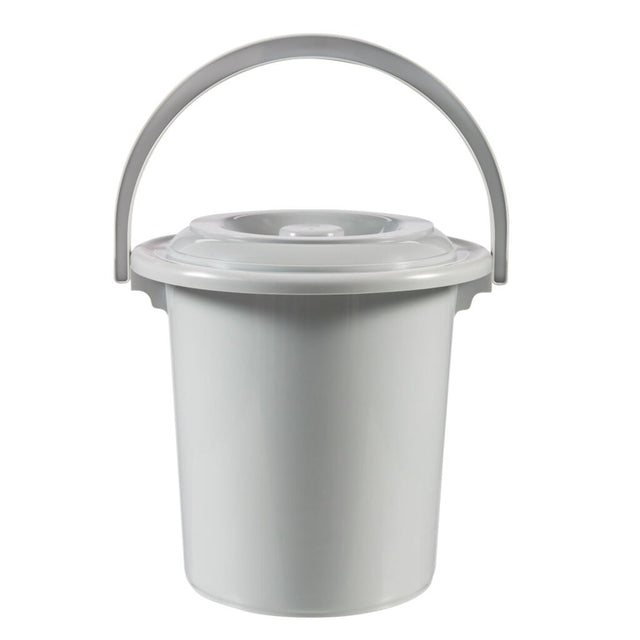 Curver spand + låg grå 10ltr toiletspand blespand