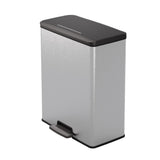 Curver Decobin Pedal Bin 65L Silver Metallic