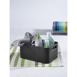 Curver stil kurv i rattan stil antracit 12,9x28,5x19,4 cm