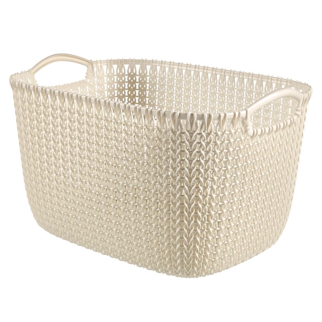 Curver opbevaringskurv strik-look 19l hvid