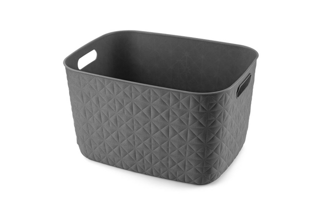 Curver softex opbevaringskurv l - 19l antracit 38x29x22cm