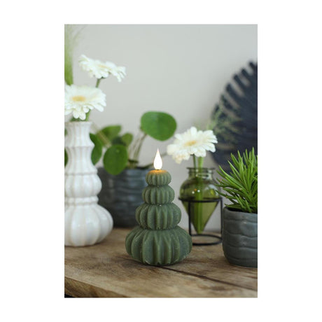 Idéer 4 sæsoner led lys træ ø6,9xh12cm