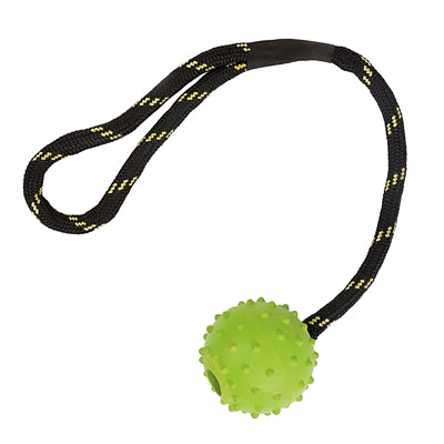 Happy pet hårdt legetøj flyder gummi kugle reb ass