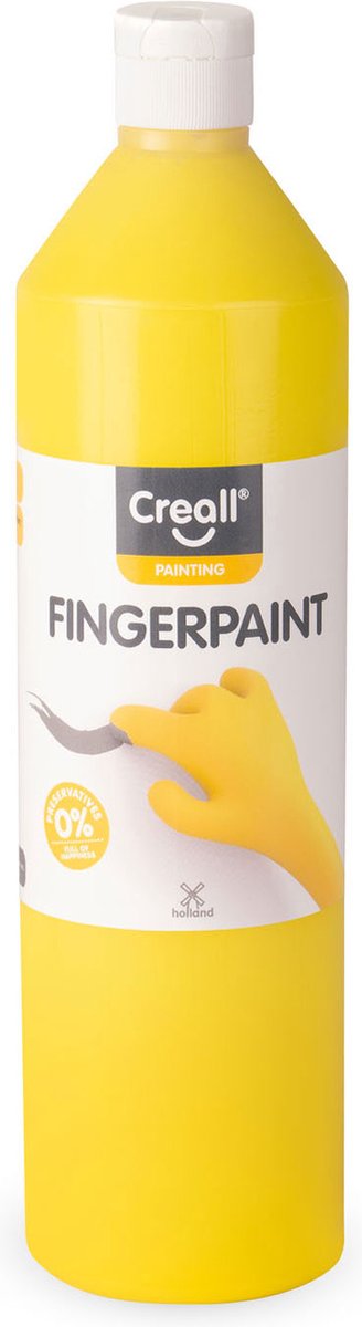 Creall fingermaling konserveringsfri gul, 750ml