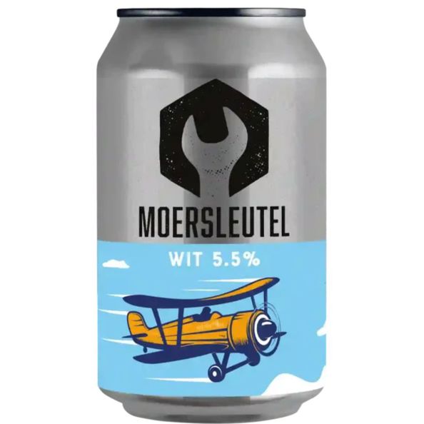 Moersleutel wit blik (12x 33 cl)
