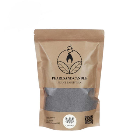 Idéer 4 sæsoner stearinlys sand med lavendel duft 400 gram