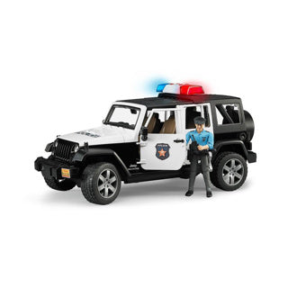 Bruder Jeep Wrangler Rubicon politibil med politibetjent