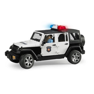 Bruder Jeep Wrangler Rubicon politibil med politibetjent